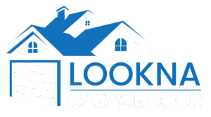 lookna garage door logo white